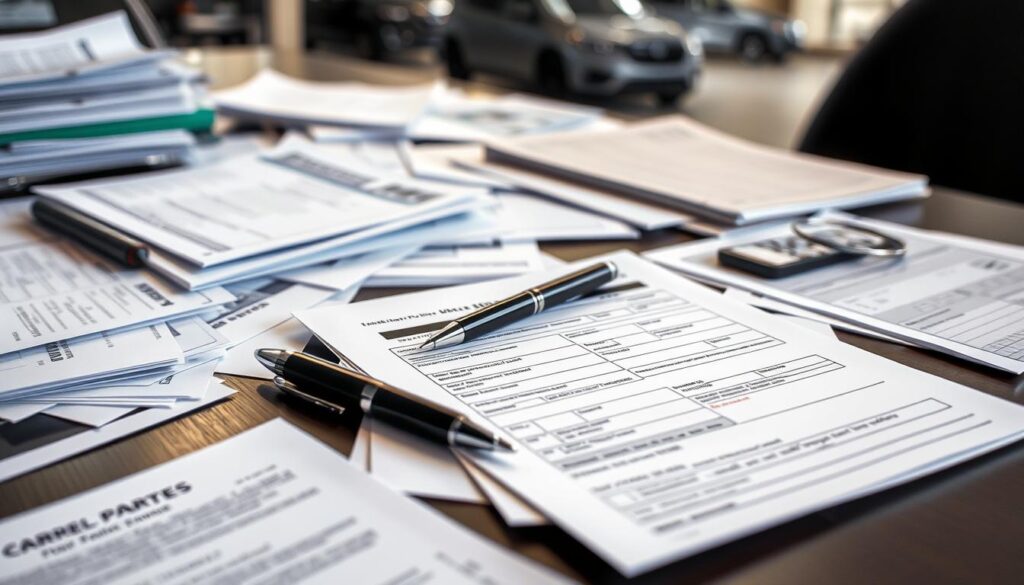 car selling paperwork