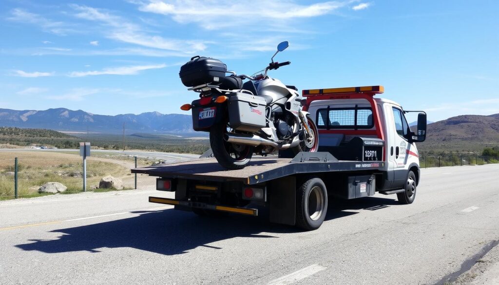 motorcycle towing