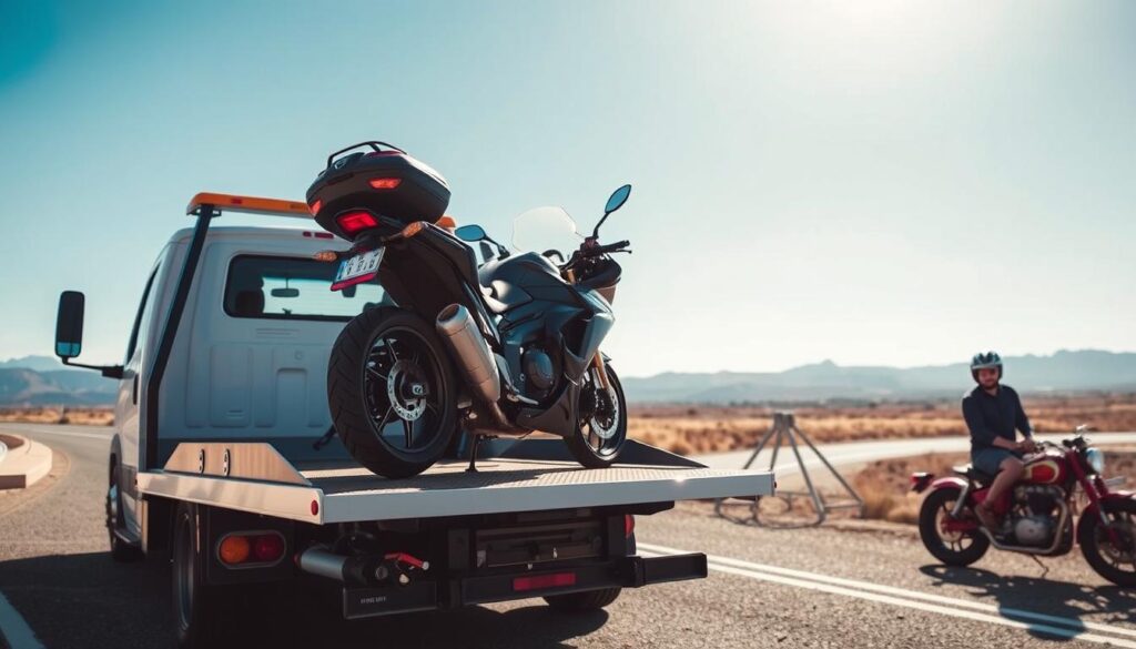 professional motorcycle towing service