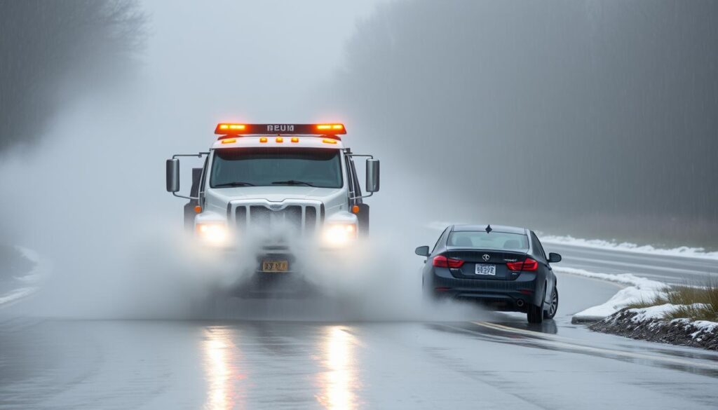 weather-related towing